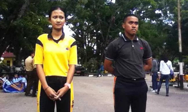 gusti ayu dan Diki ramadhan, peserta seleksi calon Paskibraka