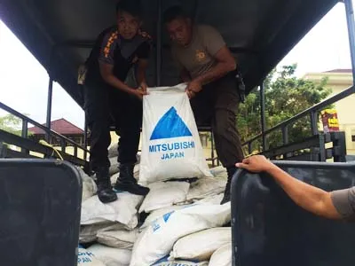 Barang bukti Amonium Nitrat