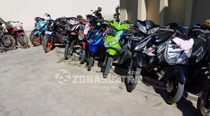 Kendaraan bermotor (curanmor) yang berhasil diamankan