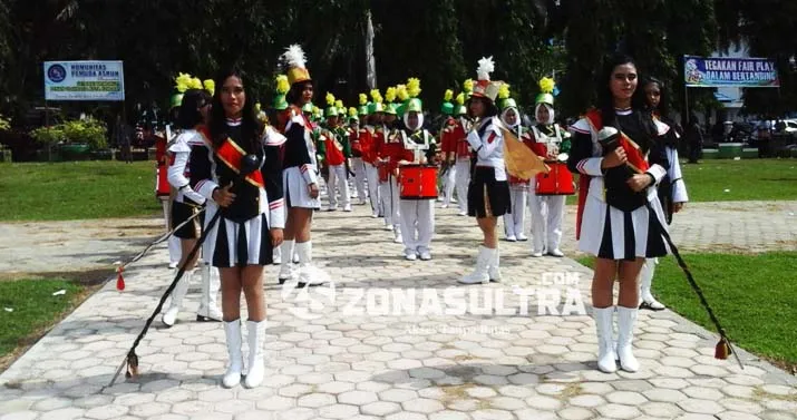 SMA Kartika Juara Satu Lomba Marching Band