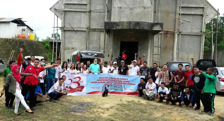 Jelang HUT ke-3, Hotel Grand Clarion Kendari Giat Lakukan Kegiatan Sosial