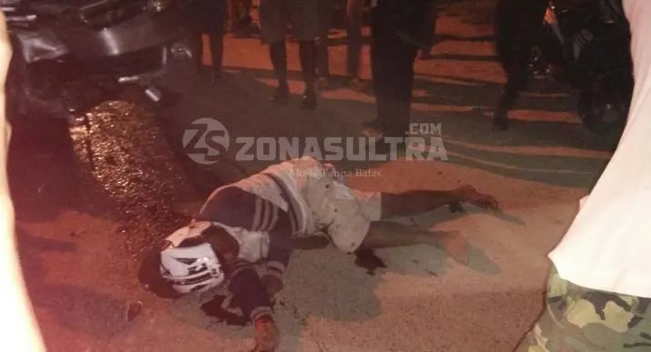 Kecelakaan di Jalan Syekh Yusuf, Korban Tak Sadarkan Diri