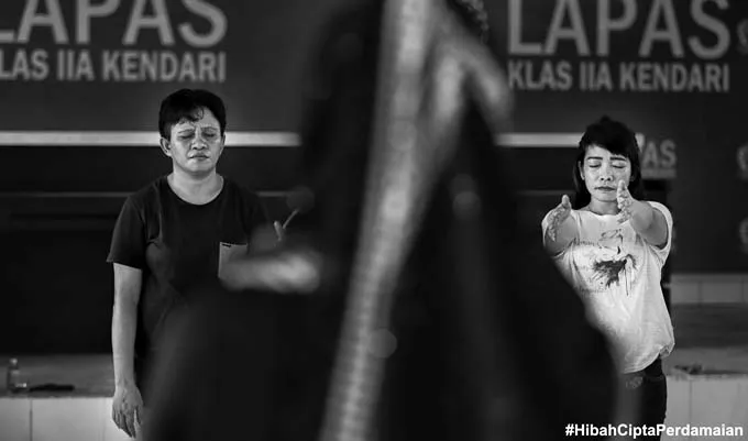 "Damai di Balik Jeruji", Cara Seniman Sultra Ini Edukasi Warga Binaan Lapas Anak dan Perempuan