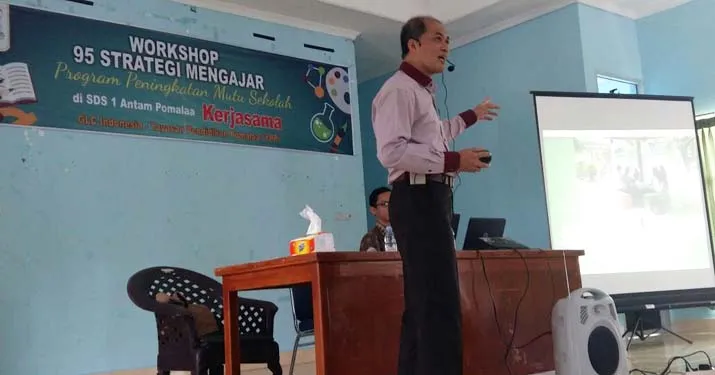 Gelar Workshop 95 Strategi Mengajar kepada Guru di Pomalaa, Antam Gandeng GLC Indonesia
