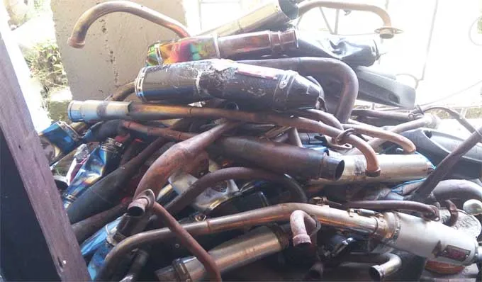 Polres Kolut Sita Ratusan Motor Pakai Knalpot Racing