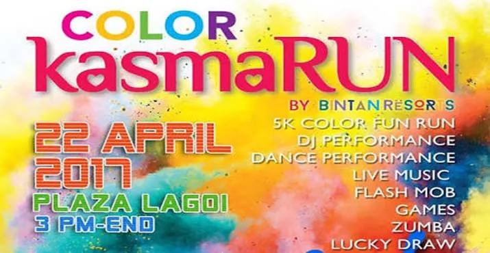 Kemenpar Merayu dengan Cinta di Color KasmaRUN 2017 Bintan