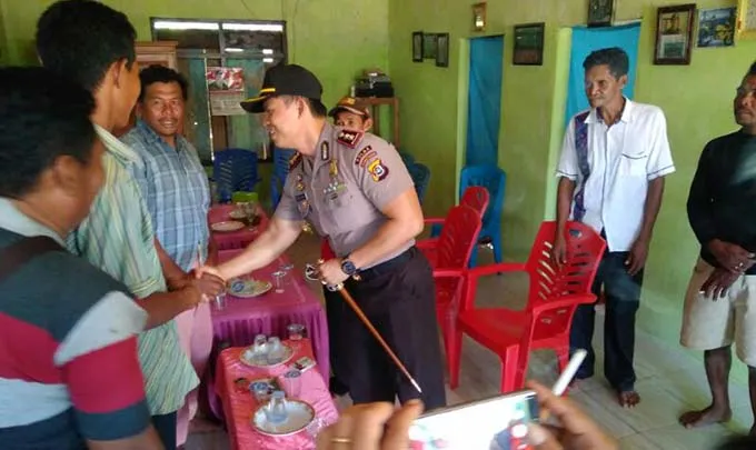 Konflik Nelayan di Moramo, Kapolres Konsel Turun Langsung Dengar Tuntutan Warga