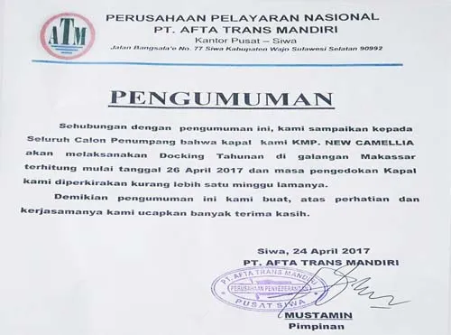 pengumuman