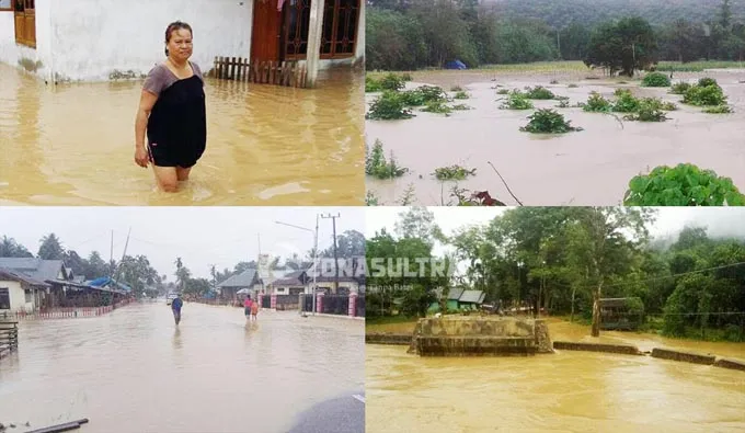 Dinsos Provinsi Salurkan Bantuan Korban Banjir di Konut