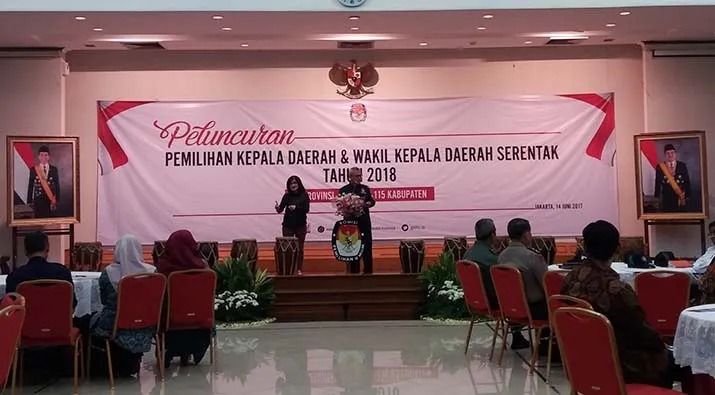 KPU RI Luncurkan Tahapan Pilkada Serentak 2018