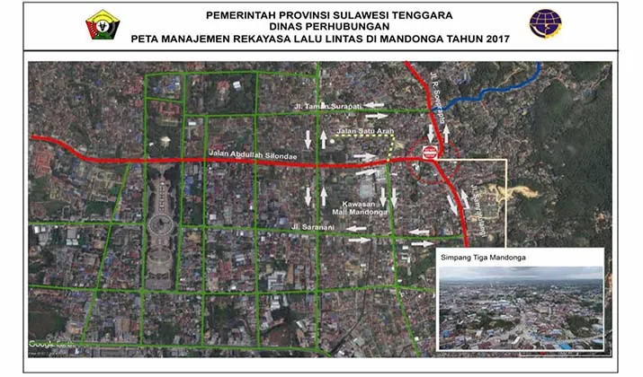 Dua Titik Macet di Kota Kendari Terapkan Satu Jalur Untuk Mudik Lebaran