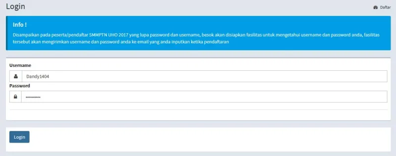 Kartu Peserta SMMPTN UHO Sudah Bisa Dicetak, Begini Caranya