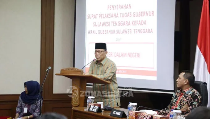 Saleh Lasata Resmi Jadi Plt Gubernur Sultra