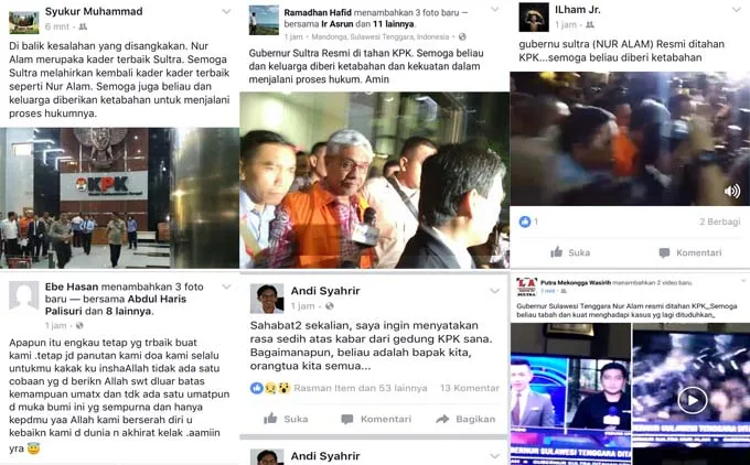 Netizen Ramai Berikan Dukungan Nur Alam, korupsi nur alam, korupsi gubernur sultra