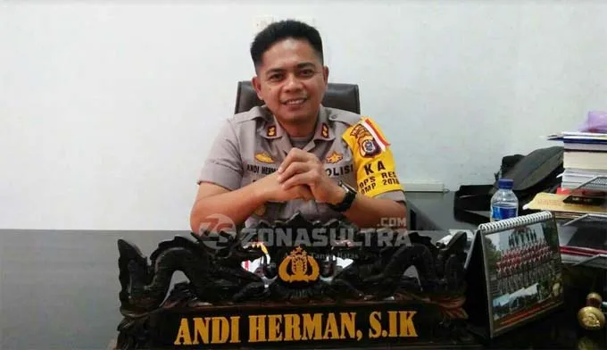 Kepala kepolisian resort (Polres) Buton AKBP Andi Herman SIk.