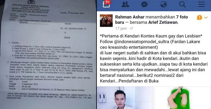 Postingan LGBT Viral di sosmed, Ini Penjelasan Pemilik Akun