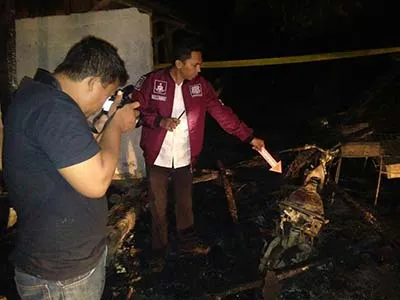 Diduga Korslet Listrik, Satu Unit Rumah di Muna Ludes Terbakar