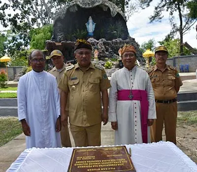 Bupati Konawe Resmikan Gua Maria Lourdes di Sendang Mulia sari