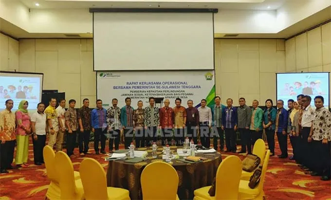 Beri Kepastian Perlindungan Jaminan Sosial Non ASN dan Aparatur Desa, BPJSTK Gandeng Pemda se-Sultra