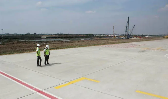 Pengerjaan Apron Bandara A Yani Semarang Sudah 100 Persen, Presiden Instruksikan Maret 2018 Beroperasi