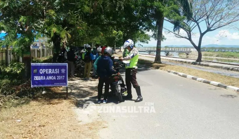 Hari Pertama Operasi Zebra di Muna, 59 Kendaraan Melanggar