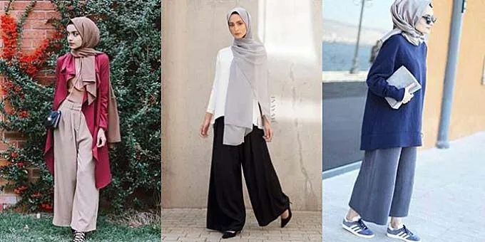 Celana Kulot 2018 dan Blouse Untuk Tampilan Casual