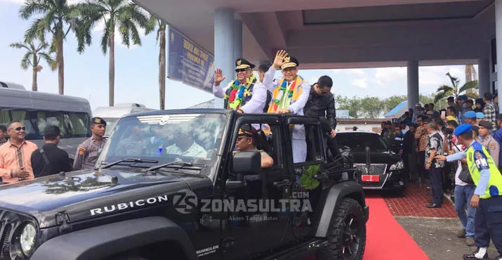 Tiba di Kendari, Ali Mazi Langsung ke Rujab