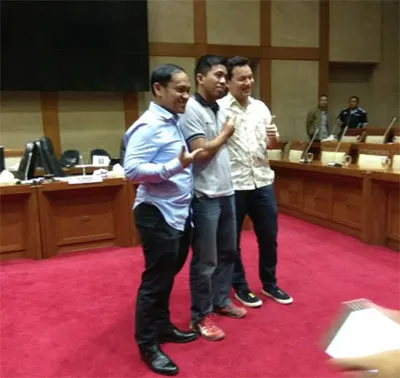 Kunjungi Haerul Saleh, PMI Kolaka Narsis Bareng Moreno Soeprapto