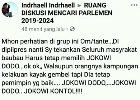 Hina Jokowi di Medsos, Remaja dari Buteng Diciduk Polisi