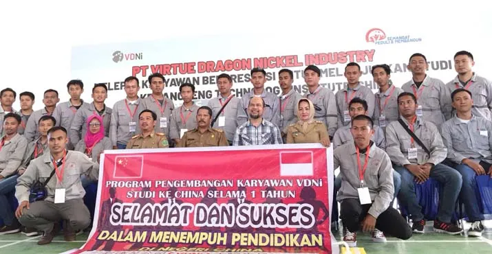 Virtue Dragon Kembali Kirim 28 Tenaga Kerja Lokal Belajar ke Tiongkok