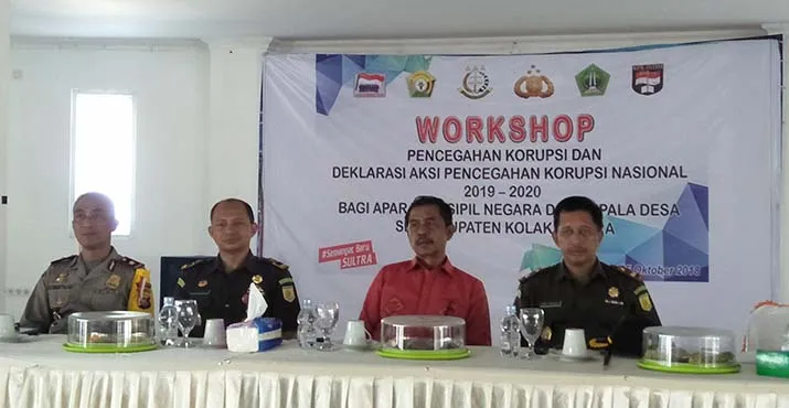 Helat Deklarisasi Anti Korupsi, Bupati Kolut Apresiasi Dua Lembaga Ini