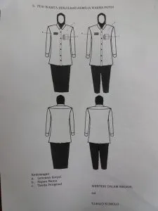 Aturan PDH Wanita Berjilbab