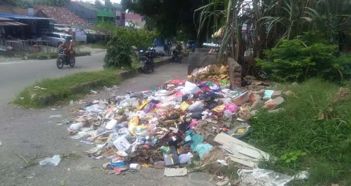 Sampah Menggunung dan Membusuk di Kota Kendari