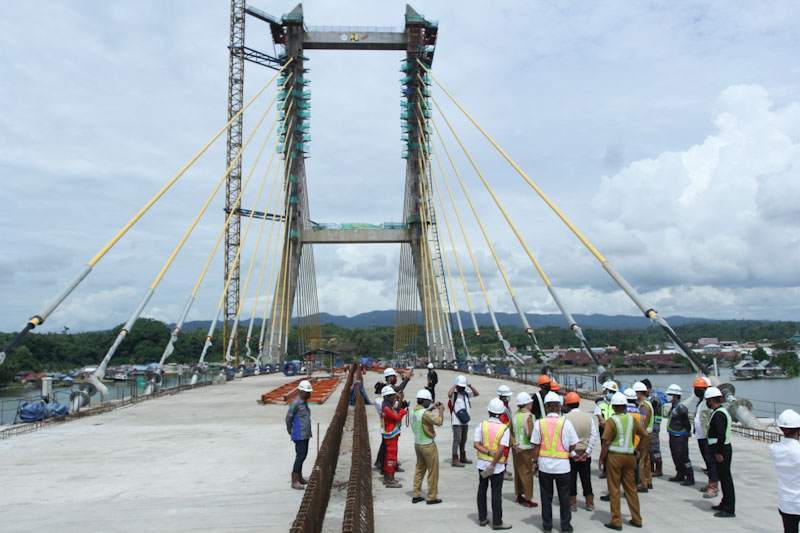 Hampir Rampung Jembatan Teluk Kendari Siap Jadi Ikon Wisata Baru