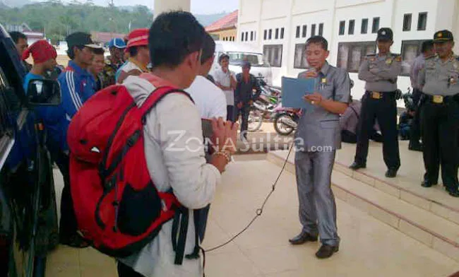 desa_sambandete Pemilik Lahan Sawit Kembali Demo Tuntut PT. SAJ Hentikan Aktivitas