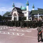 Jelang Kedatangan Wapres Besok, TNI Apel Pasukan di MTQ Squar