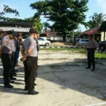 Antisipasi Anarkis Pendukung Calon Bupati, Polisi Jaga Kantor KPU dan Pemda Konut apel_pasukan