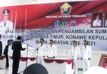 Lantik 3 Paslon Bupati, Nur Alam: Jangan Habisi Saudara-Saudaramu Lantik 3 Paslon Bupati, Nur Alam: Jangan Habisi Saudara-Saudaramu