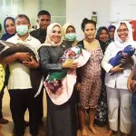 Ibu Bupati Konsel Jamin Bayi Kembar Empat Keluar dari Rs Ibu Bupati Konsel Jamin Bayi Kembar Empat Keluar dari Rs