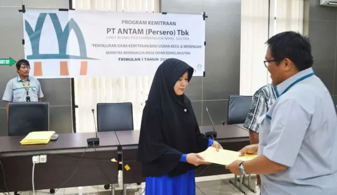 Antam Salurkan Dana Kemitraan Tahap Pertama Rp 2 Miliar