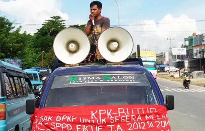 Dituding Lambat Tangani Tuntaskan Dugaan SPPD Fiktif Butur, Warga Demo Polisi