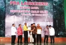 Bangun Kebun Raya, UHO Raih Rekor MURI Bangun Kebun Raya, UHO Raih Rekor MURI