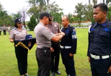 Tingkatkan Kualitas, Satpam UHO Dilatih Polisi Tingkatkan Kualitas, Satpam UHO Dilatih Polisi