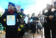 Hujan Deras Iringi Proses Pemakaman Brigadir Khaidir Hujan Deras Iringi Proses Pemakaman Brigadir Khaidir