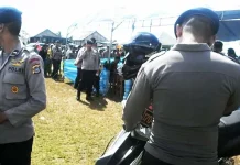 Jelang Perhitungan Suara PSU Marobo, Aparat Kepolisian Pagari TPS Jelang Perhitungan Suara PSU Marobo, Aparat Kepolisian Pagari TPS