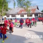 Kampanyekan Hidup Sehat, Mahasiswa KKN UGM di Wakatobi Gelar Harmoni Kapotaku Kampanyekan Hidup Sehat, jalan santai wakatobi
