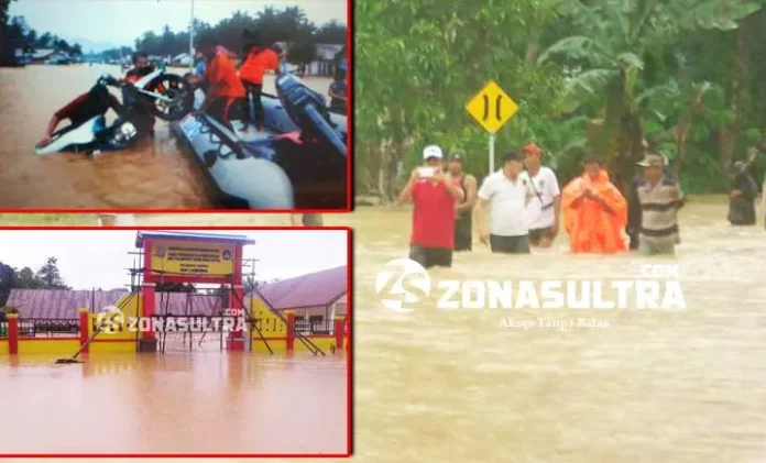Kerugian Banjir di Konut Ditaksir Rp.3,5 M, Belum Termasuk Infrastruktur
