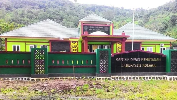 Kantor dinas kehutanan kolaka (Muh. Hasrul/ZONASULTRA.COM)