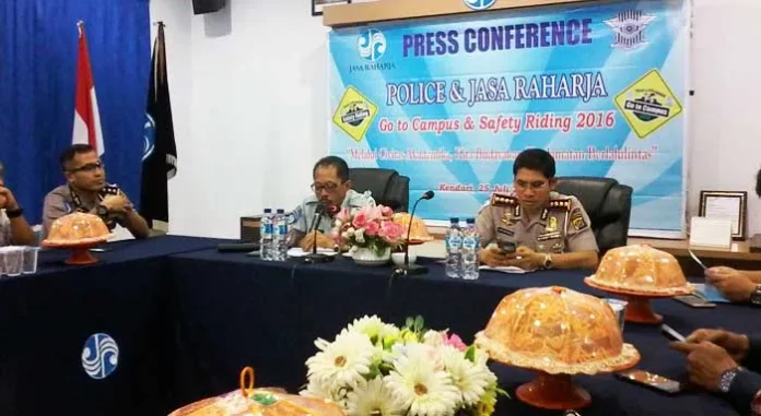 Cegah Laka Lantas, Jasa Raharja Sultra Gelar Go To Campus dan Safety Riding