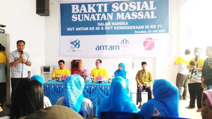 200 Anak di Pomalaa Ikuti Sunatan Masal Antam